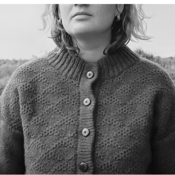 Triangle Tuck Cardigan In Bracken - Picture 2 of 12